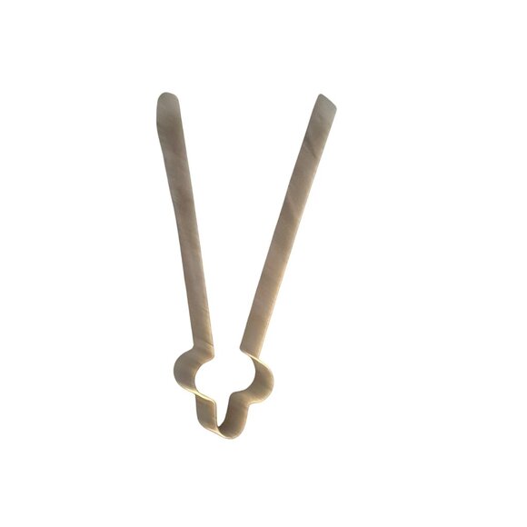 Brass Incense Holder With Peacock Design & Tongs - Picture 6 of 7